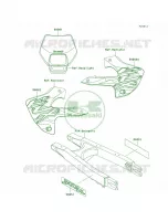 DecalsKLX300 A3 pour Kawasaki KLX300R