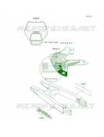 DecalsKLX300 A4 pour Kawasaki KLX300R