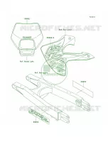 DecalsKLX300 A6 pour Kawasaki KLX300R