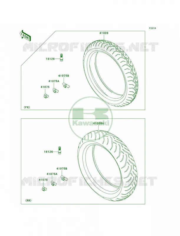 Tires Kawasaki MOTOS 650 2008 Versys   KLE650A8F
