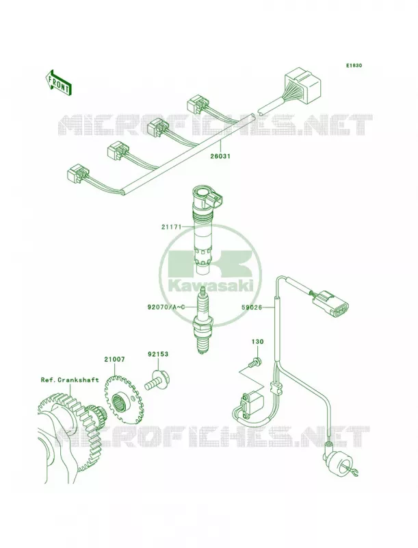 Ignition System Kawasaki MOTOS 750 2008 Z750   ZR750L8F