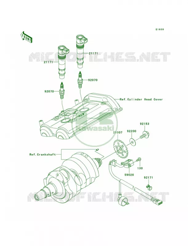 Ignition System Kawasaki MOTOS 650 2007 ER-6n   ER650A7F