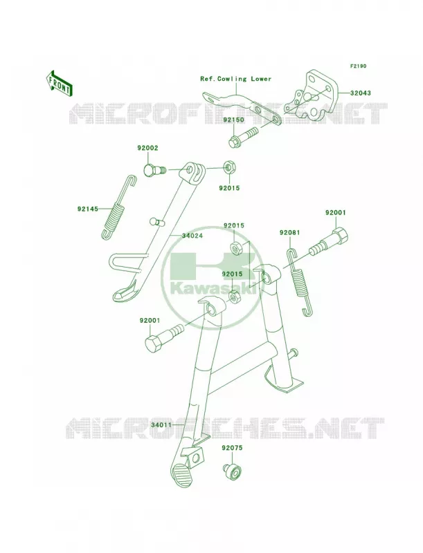 Stands Kawasaki MOTOS 250 2007 Ninja 250R  EX250F7F