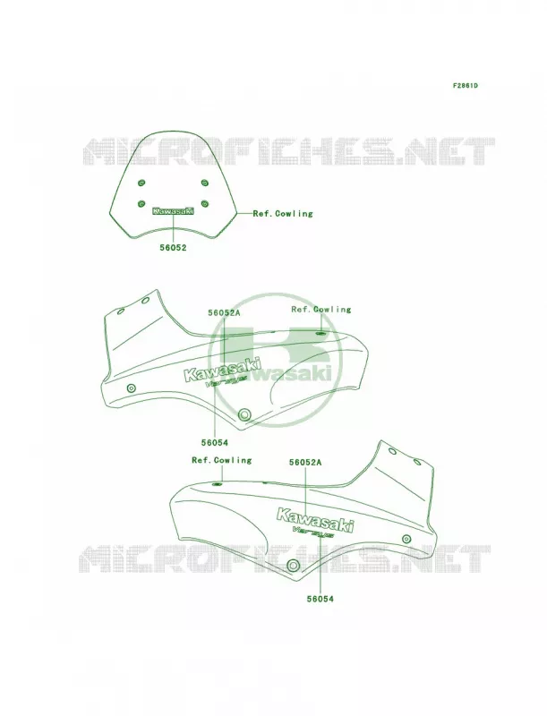DecalsBlueA9FCAUS Kawasaki MOTOS 650 2007 Versys   KLE650A7F