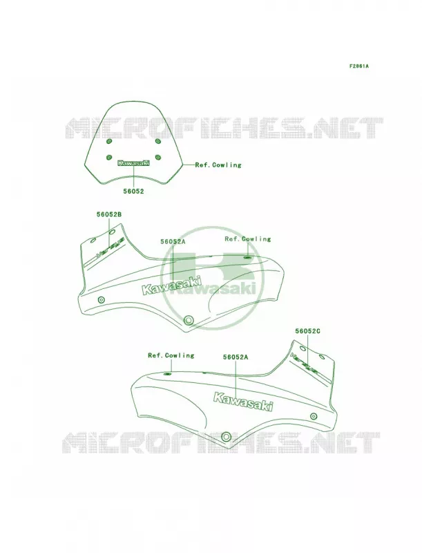DecalsOrangeEbonyA7F Kawasaki MOTOS 650 2007 Versys   KLE650A7F