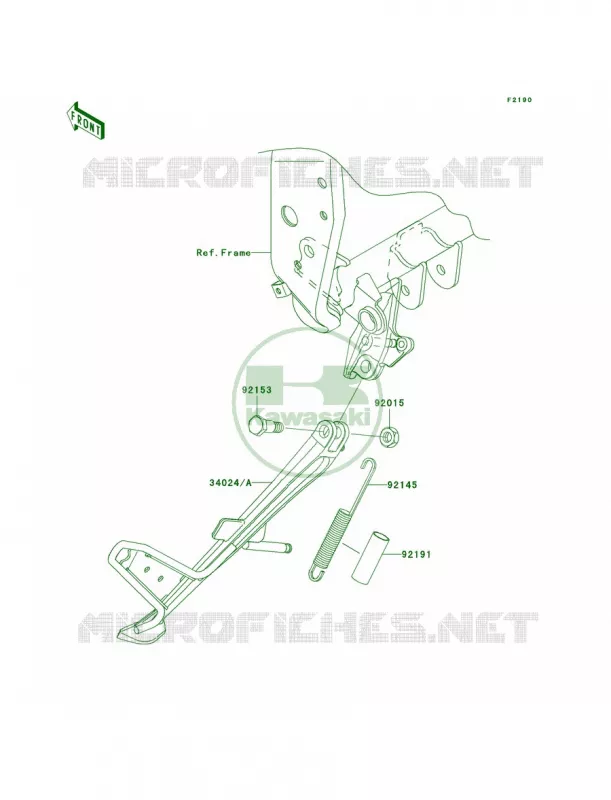 Stands Kawasaki MOTOS 1000 2007 Z1000  ZR1000B7F