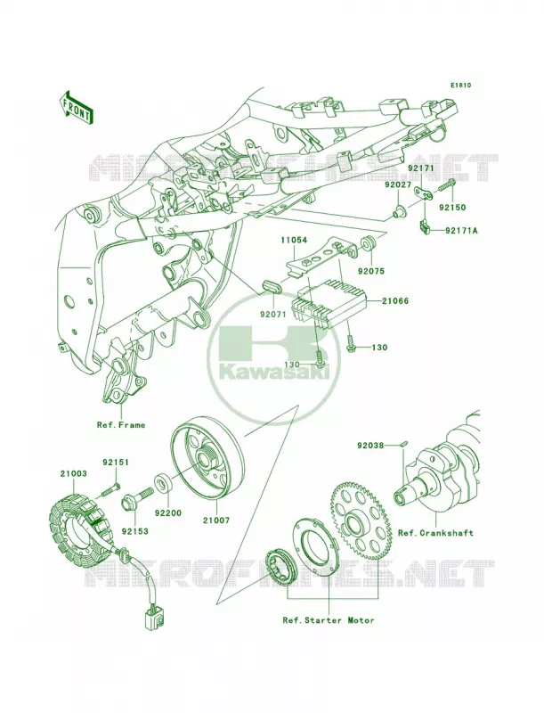 Generator Kawasaki MOTOS 750 2007 Z750   ZR750L7F