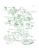 Frame Fittings JKAEREA1 7A035082 pour Kawasaki ER-6n 