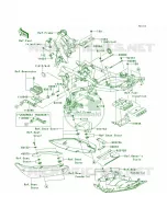 Frame FittingsJKAEREA1 7A035083  pour Kawasaki ER-6n 