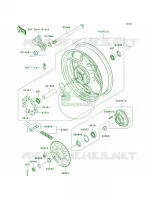 Rear Hub pour Kawasaki ER-6n 