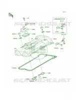 Cylinder Head Cover pour Kawasaki ER-6n 