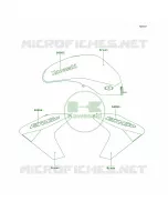 DecalsGreenA8F pour Kawasaki ER-6n 
