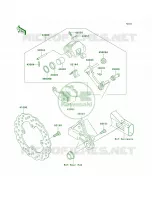 Rear Brake pour Kawasaki ER-6n 