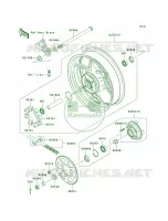 Rear Hub pour Kawasaki ER-6n 