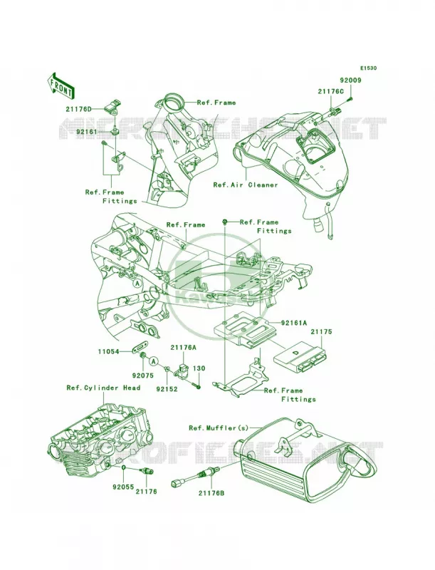 Fuel Injection Kawasaki MOTOS 650 2006 ER-6n   ER650A6S