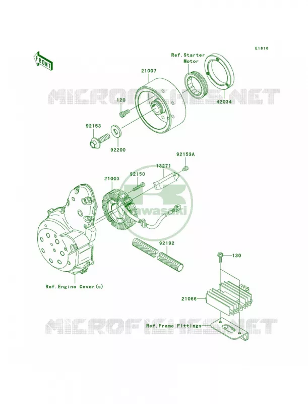 Generator Kawasaki MOTOS 650 2006 ER-6n   ER650A6S