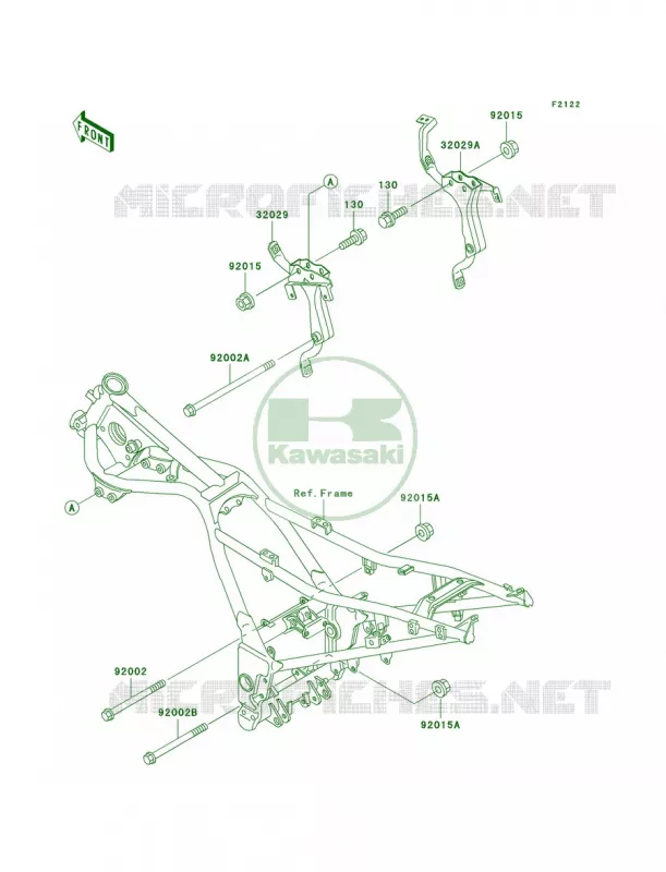 Engine Mount Kawasaki MOTOS 250 2006 Ninja 250R  EX250F6F