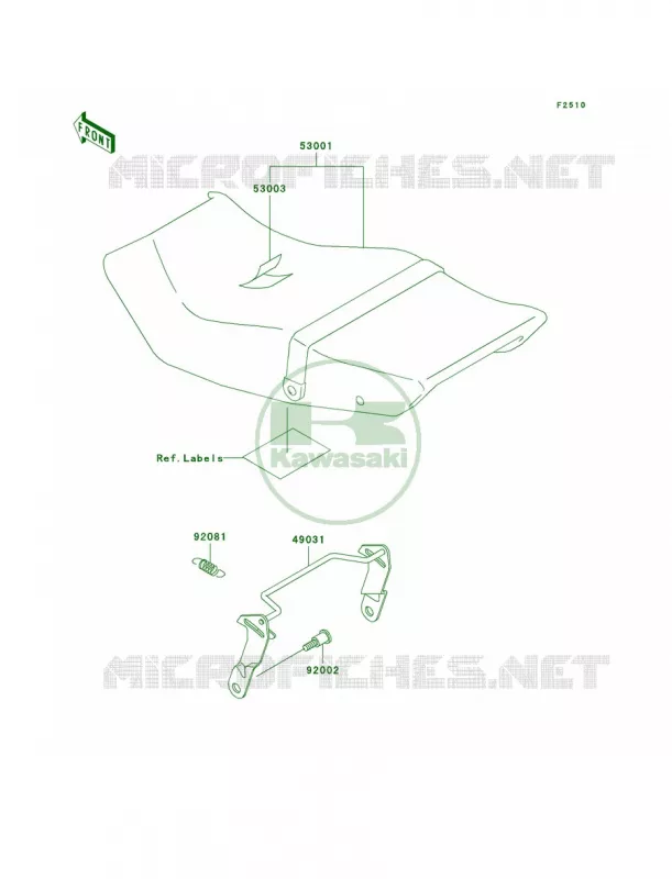 Seat Kawasaki MOTOS 250 2006 Ninja 250R  EX250F6F