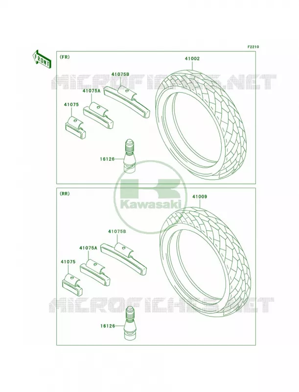 Tires Kawasaki MOTOS 500 2006 Ninja 500R  EX500D6F