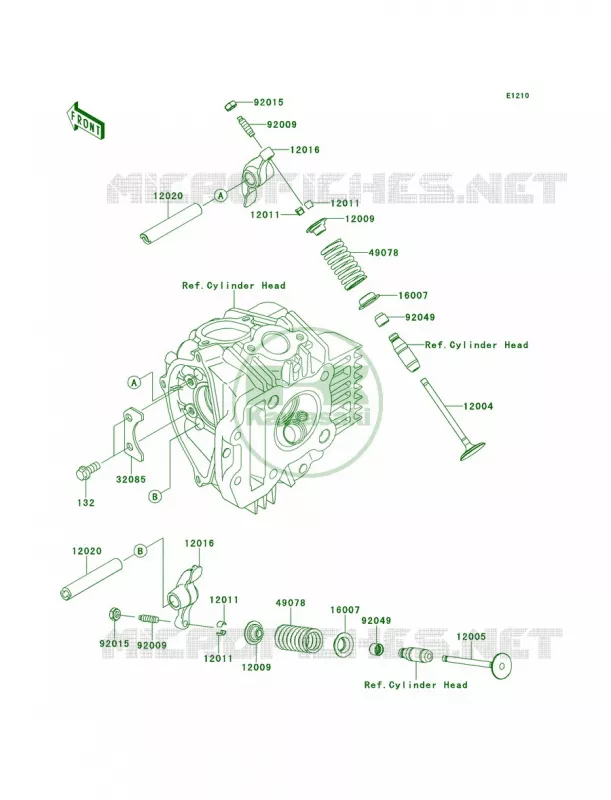 Valves Kawasaki MOTOS 110 2013 KLX110L  KLX110DDF