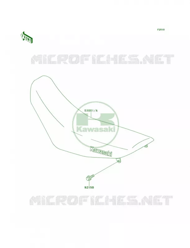 Seat Kawasaki MOTOS 220 1998 KDX220R  KDX220-A5