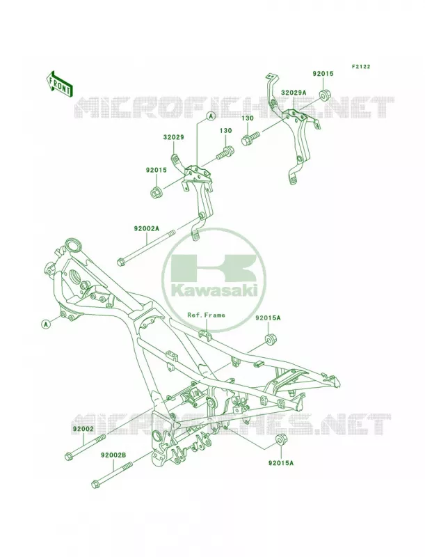 Engine Mount Kawasaki MOTOS 250 2005 Ninja 250R  EX250-F19