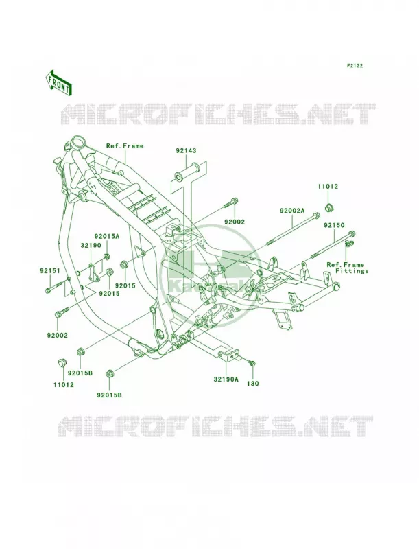 Engine Mount Kawasaki MOTOS 1200 2005 ZRX1200R  ZR1200-A5
