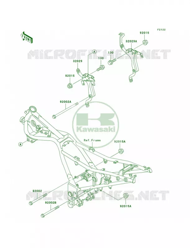 Engine Mount Kawasaki MOTOS 250 2004 Ninja 250R  EX250-F18