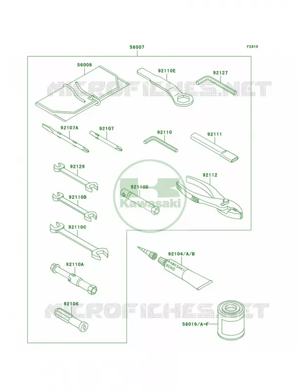 Owner's Tools Kawasaki MOTOS 1000 2004 Z1000   ZR1000-A2H