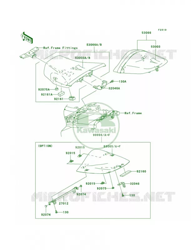 Seat Kawasaki MOTOS 1000 2004 Z1000   ZR1000-A2H