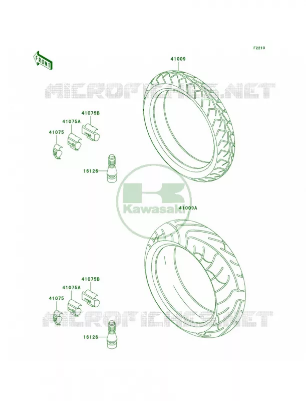 Tires Kawasaki MOTOS 1000 2004 Z1000   ZR1000-A2H