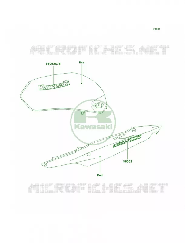 DecalsRedH1 Kawasaki MOTOS 750 2004 ZR-7S  ZR750-H4