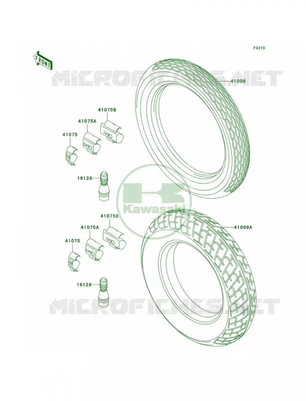 Tires Kawasaki MOTOS 250 2003 Ninja 250R  EX250-F17