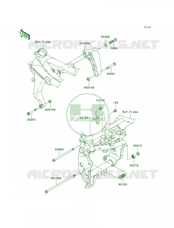 Engine Mount Kawasaki MOTOS 1000 2003 Z1000  ZR1000-A1