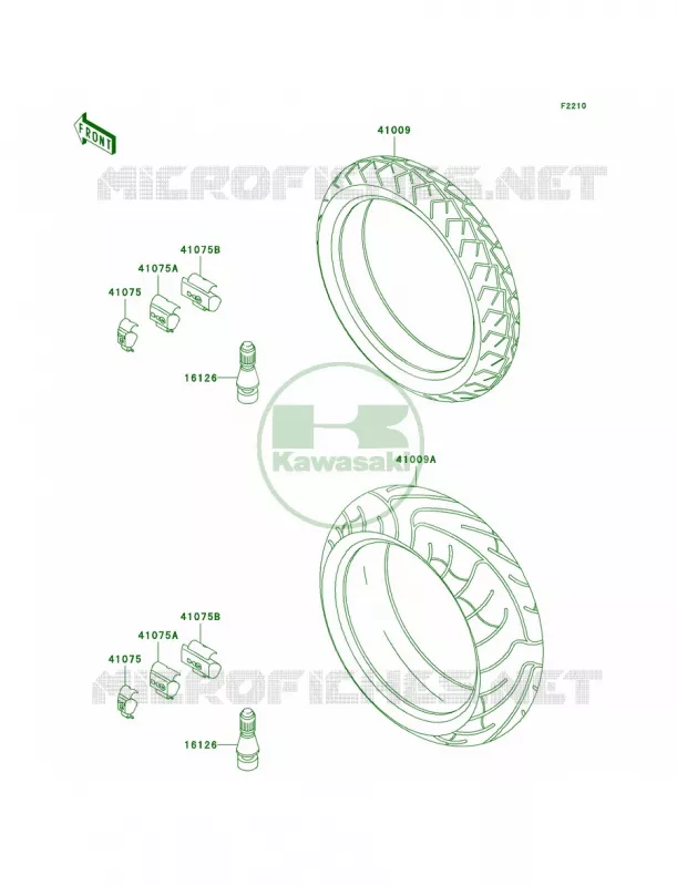 Tires Kawasaki MOTOS 1000 2003 Z1000  ZR1000-A1