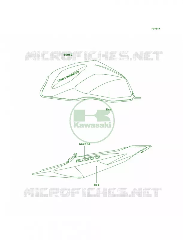 DecalsRedA2H Kawasaki MOTOS 1000 2003 Z1000   ZR1000-A1H