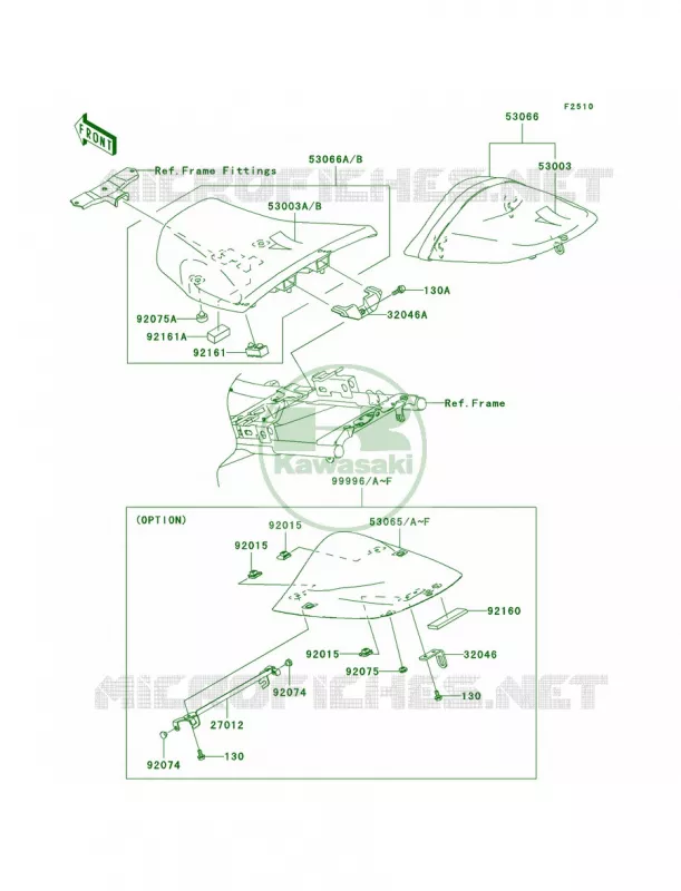 Seat Kawasaki MOTOS 1000 2003 Z1000   ZR1000-A1H