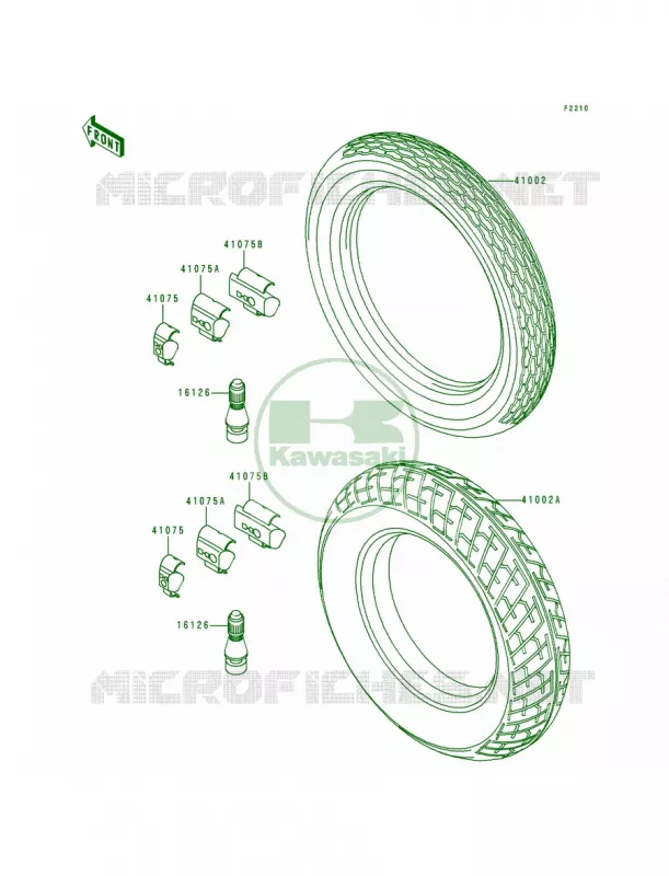 Tires Kawasaki MOTOS 250 2000 Ninja 250R  EX250-F14