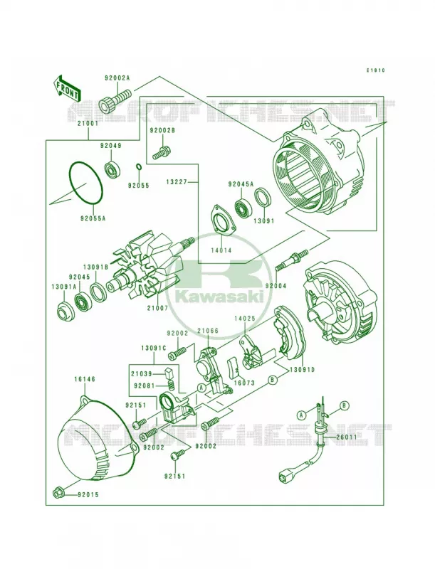 Generator Kawasaki MOTOS 1100 2000 ZRX1100  ZR1100-C4
