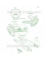 DecalsKLX300 A2 pour Kawasaki KLX300R