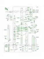 Front Fork pour Kawasaki KLX300R