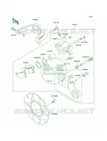 Rear Brake pour Kawasaki KLX300R