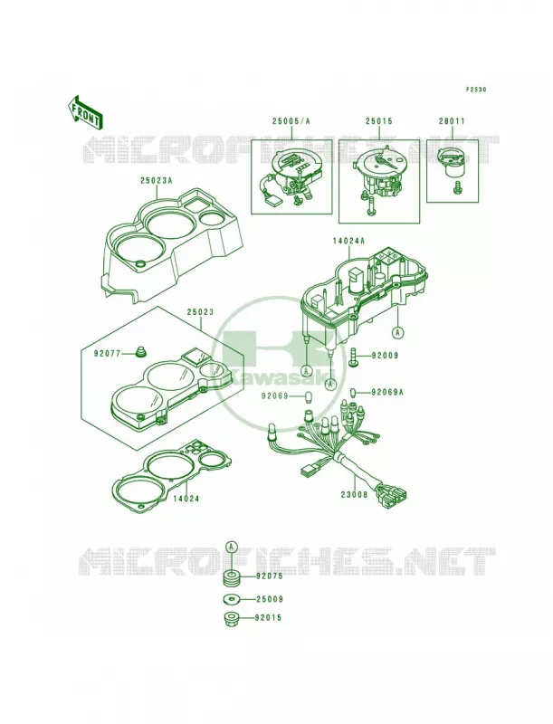 Meters Kawasaki MOTOS 250 1999 Ninja 250R  EX250-F13