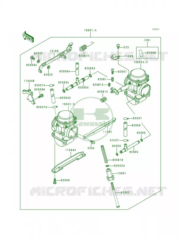 Carburetor Kawasaki MOTOS 500 1996 Ninja 500  EX500-D3
