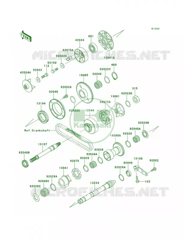 Balancer Kawasaki MOTOS 1100 1996 GPZ 1100  ZX1100-E2