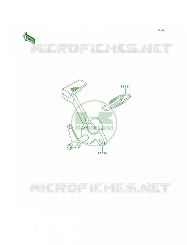 Brake PedalTorque Link Kawasaki MOTOS 1100 1996 GPZ 1100 ABS  ZX1100-F1