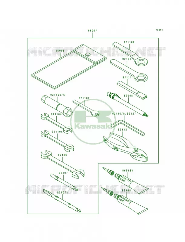 Owner's Tools Kawasaki MOTOS 1100 1996 GPZ 1100 ABS  ZX1100-F1