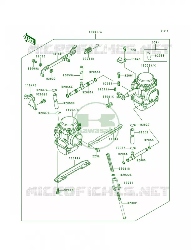 Carburetor Kawasaki MOTOS 500 1995 Ninja 500  EX500-D2