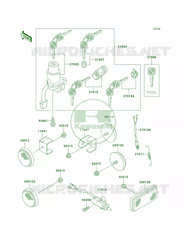 Ignition Switch Kawasaki MOTOS 650 1996 KLX650   KLX650-C4