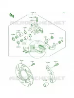 Rear CaliperZR550 B1B2B3 pour Kawasaki Zephyr